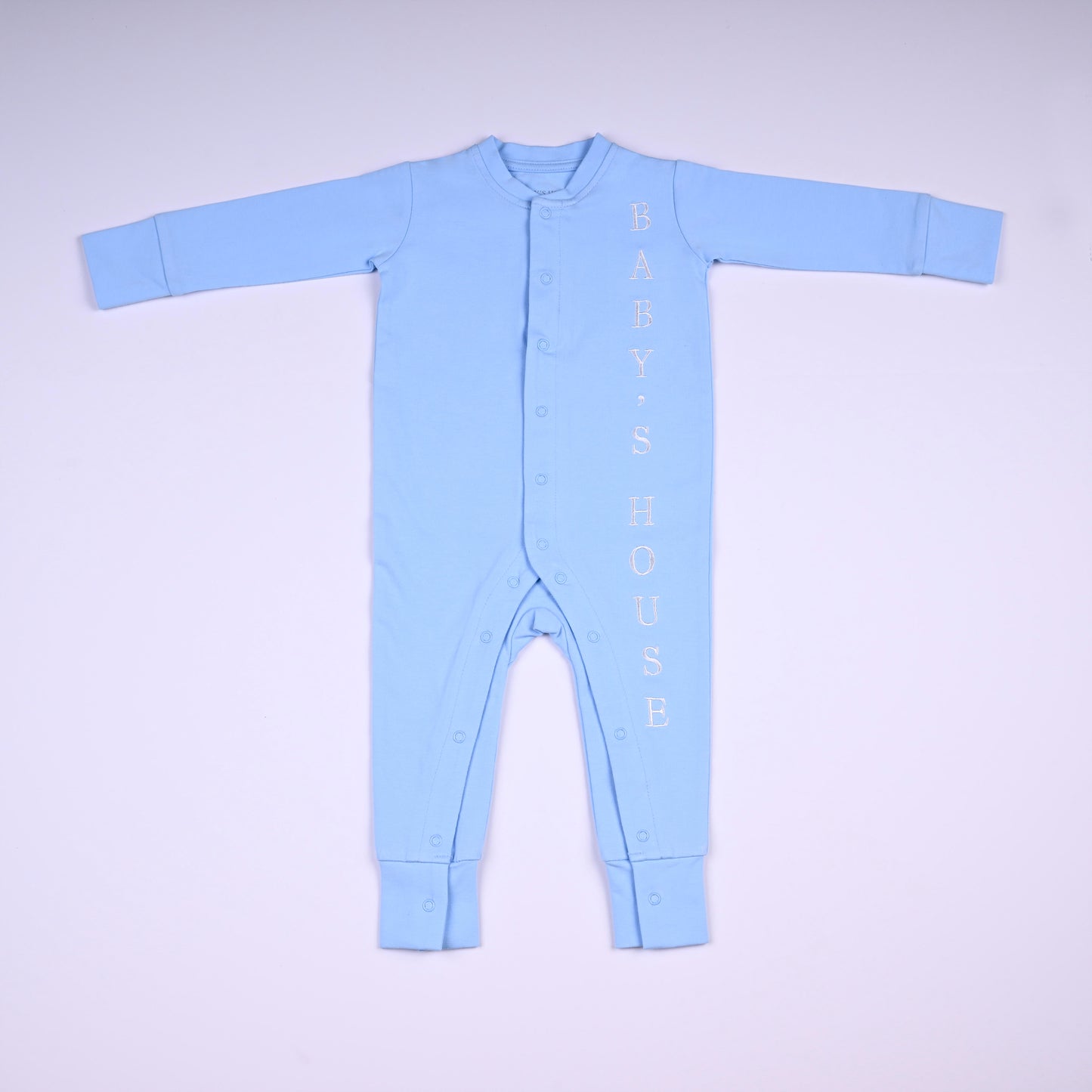 Adorable In Baby Blue Baby Grow Romper