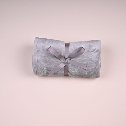 Grey Tilted House Fleece Blanket